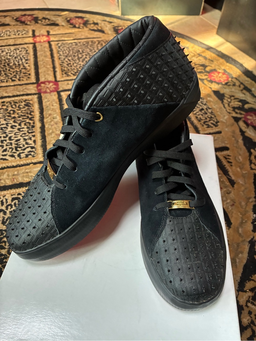 Men's Black LeBron James Low-Top “Red bottom”Casual Sneakers